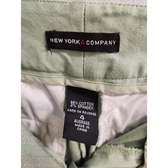 New York & Company Light Green Women Casual Business Work Pants Size 4 - Picture 10 of 10